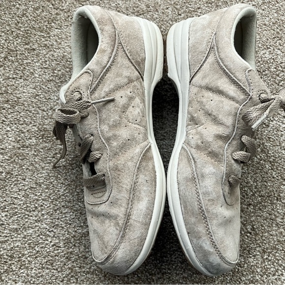 Propet Cream Suede Leather Lace Up Leather Shoes Size 8.5 - Picture 4 of 7